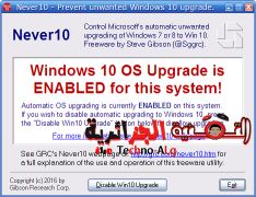 صورة لـ هذه الأداة ستمكنك من تعطيل خاصية التحديث إلى ويندوز 10 على حاسوبك | Snapshot4-DzTechs