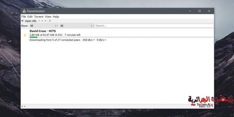 صورة لـ تطبيق تنزيل وإدارة ملفات التورنت الشهير Transmission يشتغل على نظام التشغيل Windows | Transmissions-Windows-app-is-essentially-identical-to-its-OS-X-counterpart-e1459143325840-DzTechs