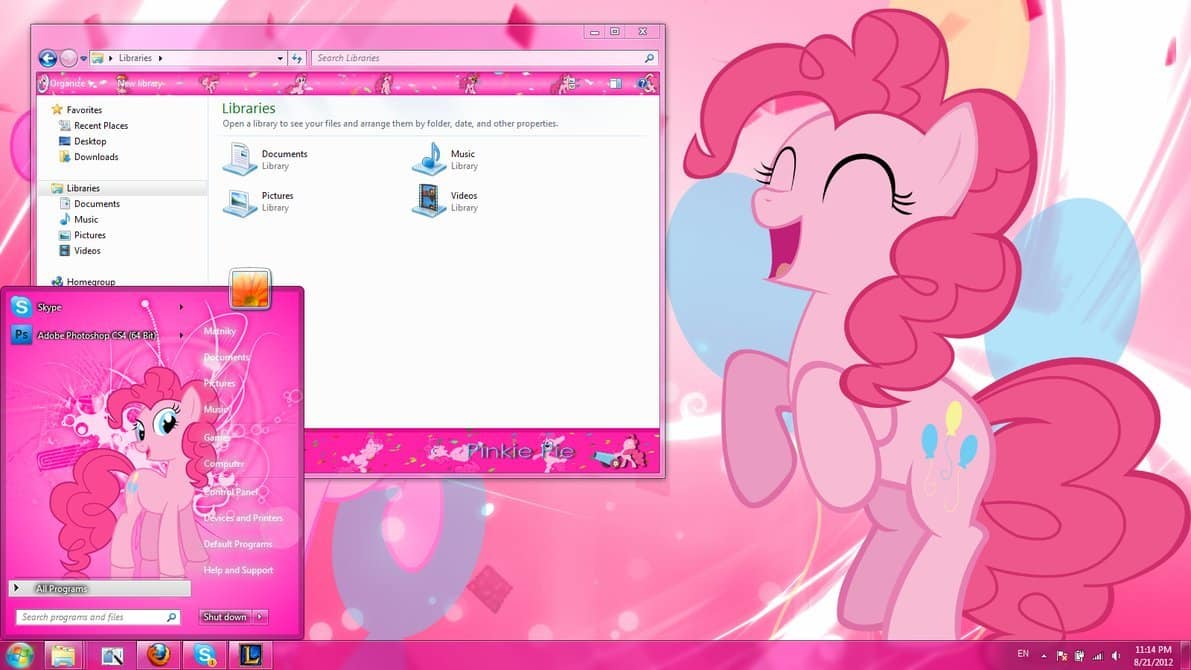 صورة لـ مجموعة كبيرة من أفضل وأروع الثيمات وأشهرها للويندوز 7 للتحميل | pinkie_pie_windows_7_theme_by_matniky-d5c3740.png-DzTechs