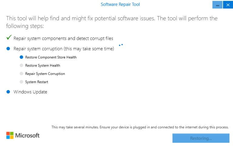 صورة لـ أداة جديدة من مايكروسوفت لإصلاح جميع أخطاء ومشاكل الويندوز 10 | repair-system-corruption-768x481-DzTechs