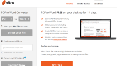 صورة لـ أفضل البرامج المجانية للـ تحويل من الـ PDF الى الـ Word في سنة 2023 | Nitro-PDF-to-Word-Converter-min