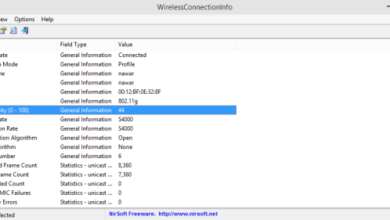 صورة لـ برنامج WirelessConnectionInfo لمعرفة قوة اشارة الواي فاي علي جهازك | wifi-connection-1