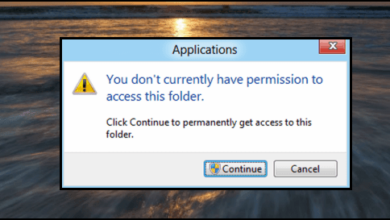 صورة لـ حل مشكل You don’t currently have permission to access this folder في الويندوز | you-dont-currently-have-permission-to-access-this-folder