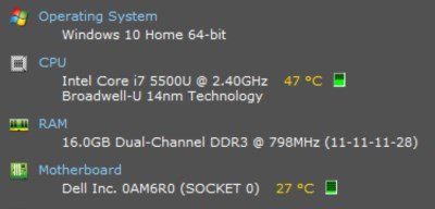 صورة لـ كيفية التحقق من درجة حرارة المعالج للكمبيوتر المحمول في Windows 10 | Laptop-Temperature-Speccy-DzTechs