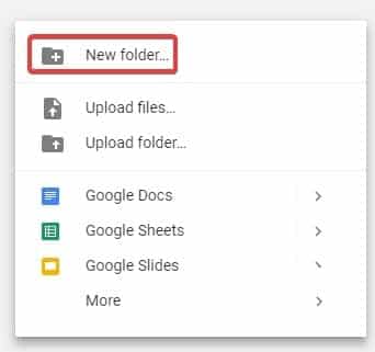 صورة لـ كيفية إنشاء قالب لـ Google Docs مخصص بدون GSuite | Google-Template-New-Folder-DzTechs