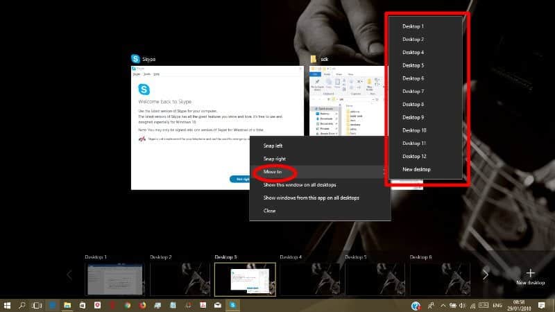 صورة لـ كيفية استخدام سطح المكتب الإفتراصي على Windows 10 لرفع الإنتاجية | virtual-desktop-windows-move-windows-DzTechs