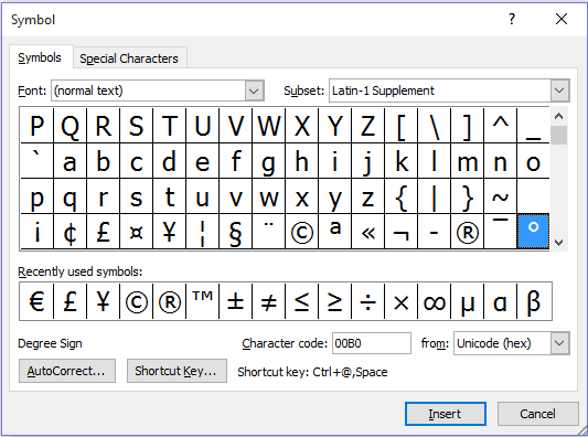 صورة لـ 3 طرق لإدخال رمز الدرجة في مستند MS Word | Degree-sign-in-Word-DzTechs