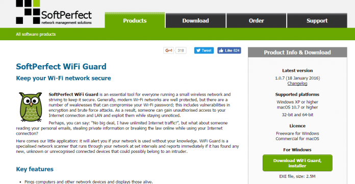 صورة لـ كيفية البحث عن الأجهزة المتصلة بشبكة الواي فاي الخاصة بك | WiFi-GUard-696x361-DzTechs