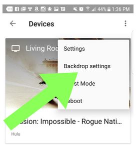 صورة لـ كيفية تقليل استخدام بيانات خوادم Chromecast في وضع الخمول | Chromecast-data-backdrop-settings-DzTechs