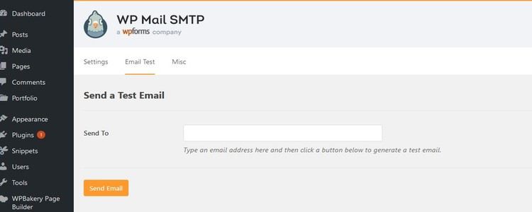 صورة لـ كيفية تكوين WordPress من أجل إرسال بريد SMTP | wp-smtp-test-DzTechs