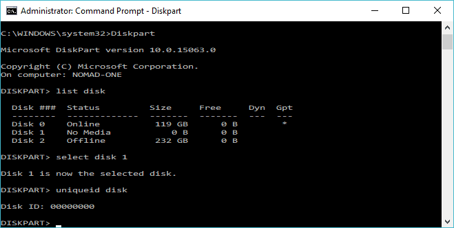 صورة لـ كيفية إصلاح خطأ تضارب التوقيع على القرص على Windows | Command-Prompt-Windows-Disk-Signature-DID-DzTechs