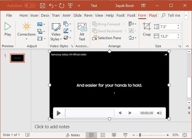 صورة لـ كيفية تحسين تسجيل فيديو للشاشة على جهاز Windows | Inserting-Captured-Video-Screen-PowerPoint-DzTechs