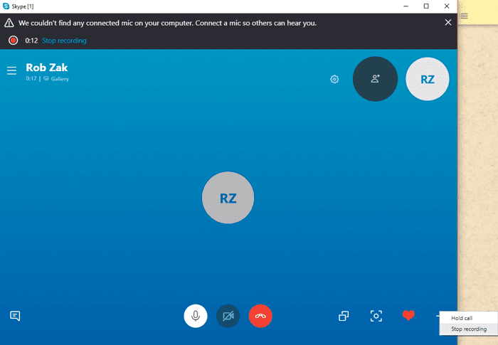 صورة لـ كيفية تسجيل مكالمات Skype في Windows 10 | record-skype-calls-windows-10-stop-recording-DzTechs