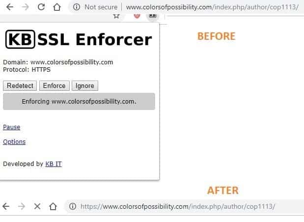 صورة لـ كيفية التعامل مع تحذير “غير آمن” على Google Chrome | KB-SSL-Enforcer-Test-DzTechs