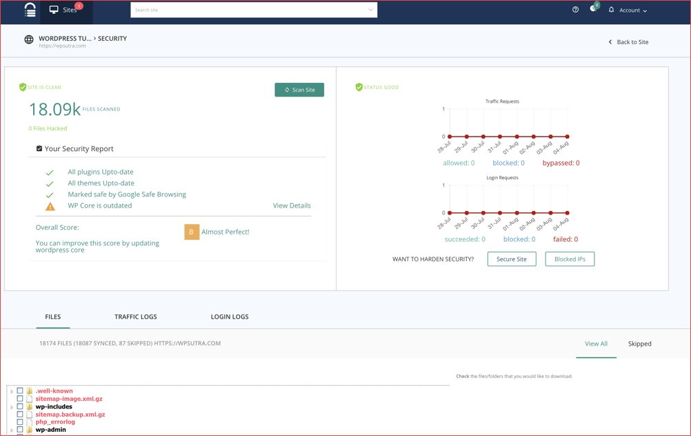 صورة لـ الدليل النهائي لإضافة BlogVault على WordPress للنسخ الاحتياطي التلقائي | Traffic-log-WordPress-DzTechs