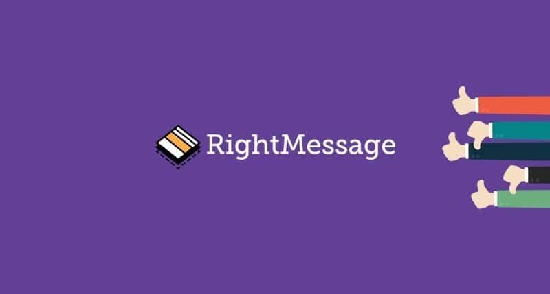 صورة لـ مراجعة RightMessage: إضافة التخصيص مع زيادة مبيعات منتجك الرقمي | Rightmessage-Review-DzTechs