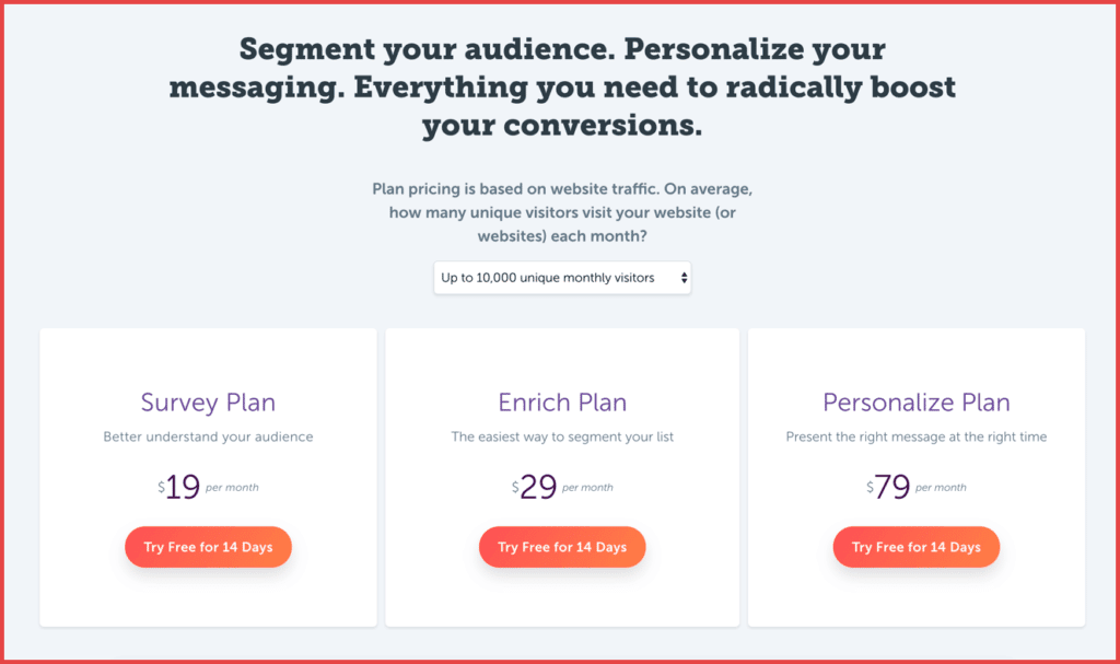 صورة لـ مراجعة RightMessage: إضافة التخصيص مع زيادة مبيعات منتجك الرقمي | Rightmessage-pricing-1-1024x607-DzTechs