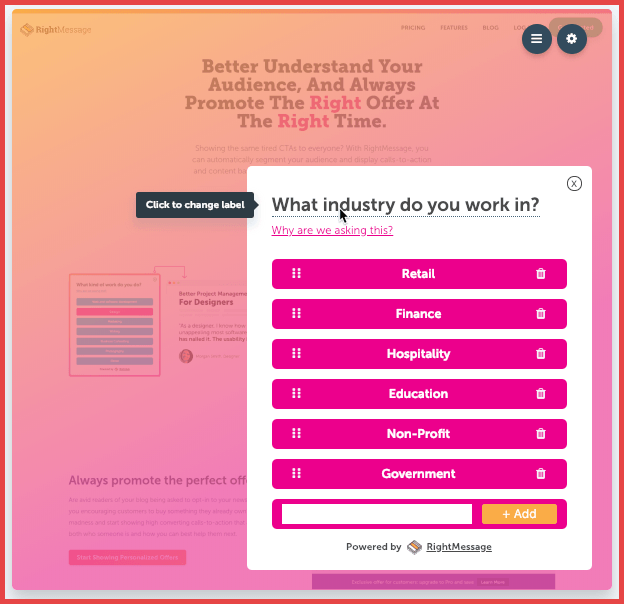 صورة لـ مراجعة RightMessage: إضافة التخصيص مع زيادة مبيعات منتجك الرقمي | rightmessage_setup3-1-DzTechs