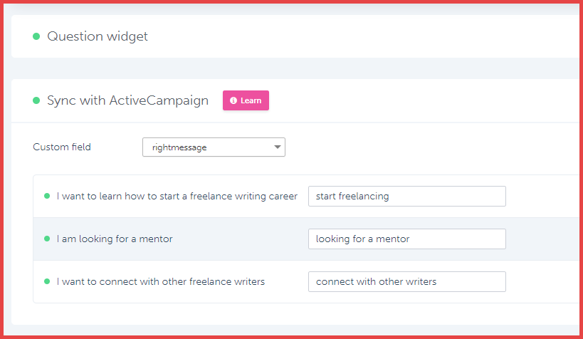 صورة لـ مراجعة RightMessage: إضافة التخصيص مع زيادة مبيعات منتجك الرقمي | rightmessage_syncfield-1-DzTechs