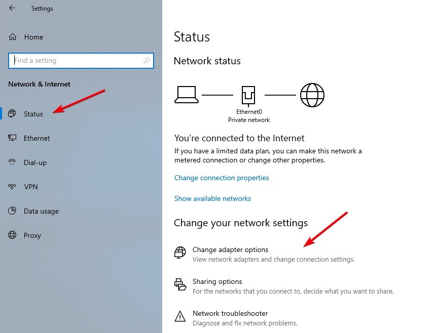 صورة لـ كيفية تغيير أولوية الشبكة في نظام Windows | change-network-priority-select-adapter-options-DzTechs