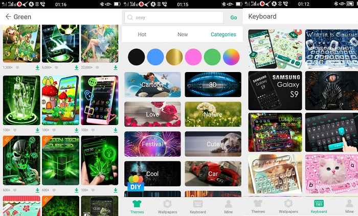 صورة لـ 5 من أفضل السمات والخلفيات لـ CM Launcher 3D | Themes-from-default-launcher-CM-3Dsss-min-DzTechs