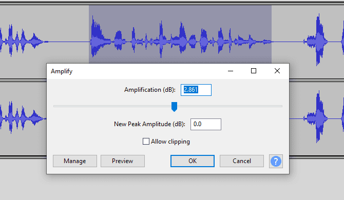 صورة لـ نصائح لـ Audacity لتعزيز المقابلات المسجلة الخاصة بك | muo-windows-audacity-amplify-min-DzTechs