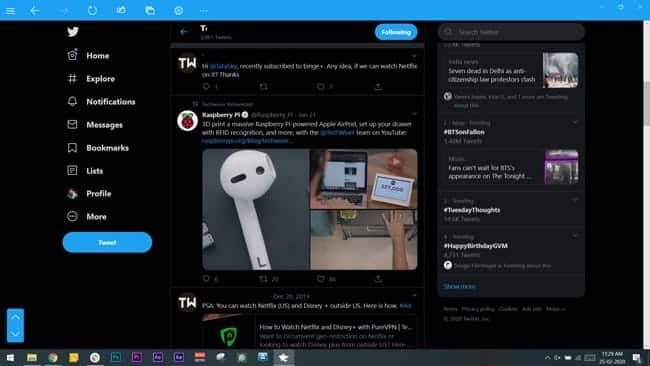 صورة لـ أفضل تطبيقات Twitter البديلة لنظام التشغيل Windows للمُغردين بشراهة | Raven-PHWN3Nfs-DzTechs