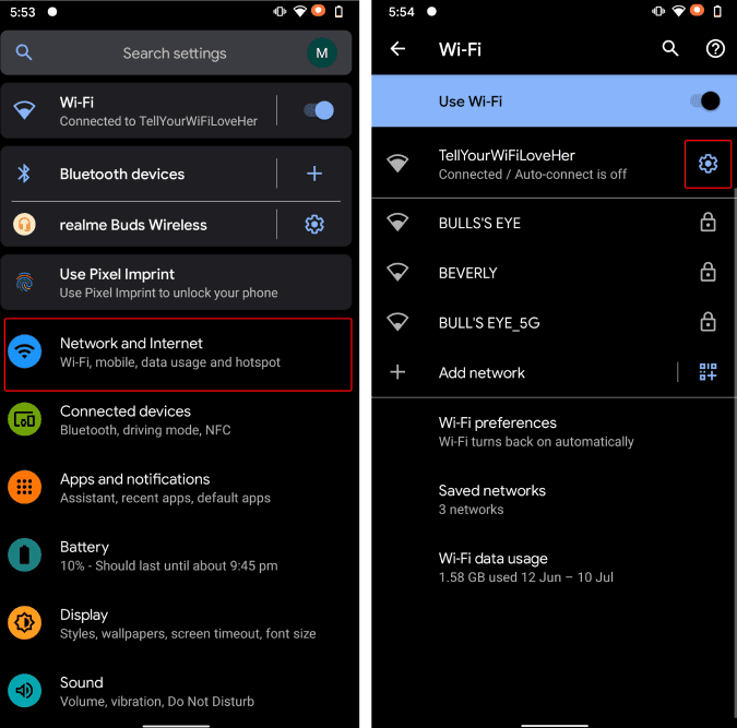 صورة لـ كيفية تعطيل الاتصال التلقائي بشبكات Wi-Fi معينة على Android | Screenshot_from_screen_20200710_175429-dASwuags-DzTechs