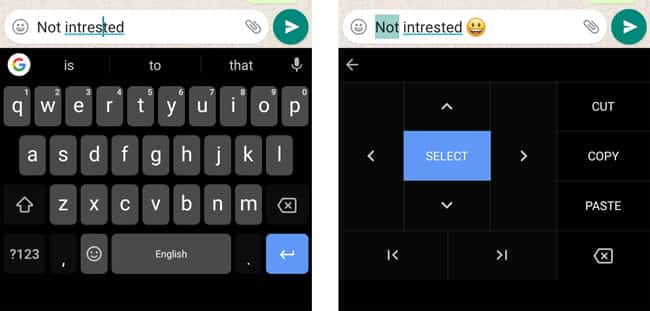 صورة لـ أفضل النصائح والحيل على Gboard التي من شأنها أن تزيد من كفاءة الكتابة | Text_Editing-WLBJsNfs-DzTechs