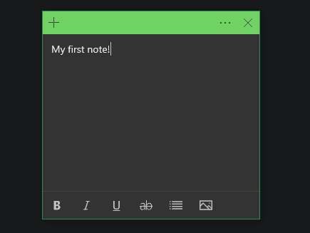 صورة لـ كيف البدء في استخدام Sticky Notes على Windows 10: أفضل النصائح والحيل | Windows_10_First_Sticky_Note-9Qn9OMfs-DzTechs