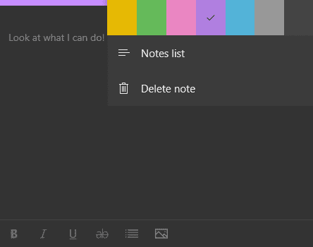 صورة لـ كيف البدء في استخدام Sticky Notes على Windows 10: أفضل النصائح والحيل | Windows_10_Sticky_Notes_Menu-vmo9OMfs-DzTechs