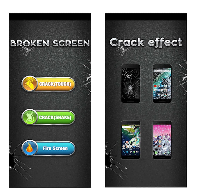 صورة لـ أفضل تطبيقات إنشاء وتقديم المقالب لنظام Android (2023) | Broken_Screen-zEZERegs-DzTechs