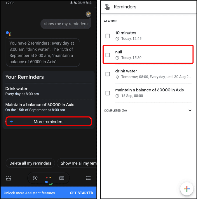 صورة لـ كيفية حذف تذكيرات Google المتكررة على Android | google_keep_reminders_within_google_assistant-LdwjWegs-DzTechs