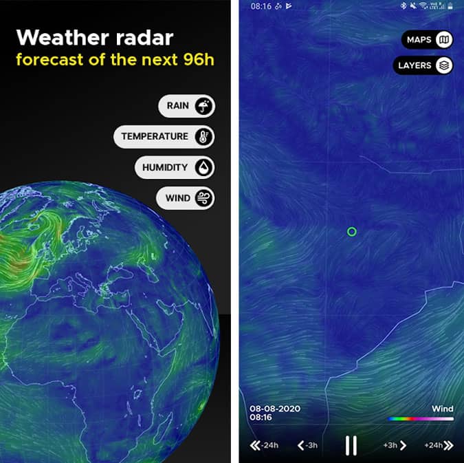 صورة لـ أفضل أدوات الساعة على الشاشة لنظام Android في عام 2023 | over_drop_weather_widget-1wmLwegs-DzTechs