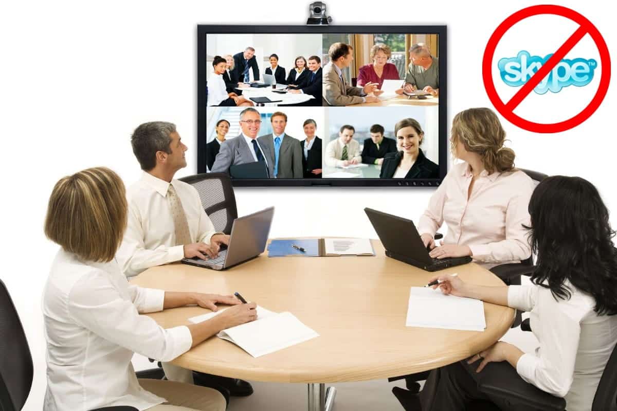 صورة لـ أفضل بدائل Skype المجانية لجهاز كمبيوتر يعمل بنظام Windows أو Linux | video_conferencing_team-MFPDXPfs-DzTechs