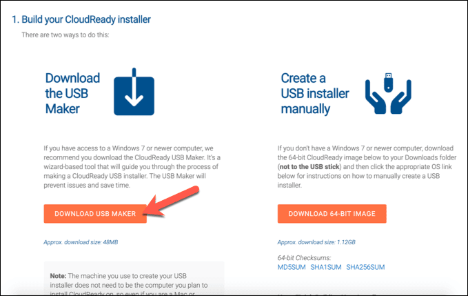 صورة لـ كيفية تحويل جهاز الكمبيوتر المحمول القديم إلى جهاز Chromebook | Download-CloudReady-USB-Maker-DzTechs