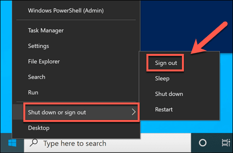 صورة لـ كيفية إنشاء حساب الضيف على Windows 10 | Windows-Sign-Out-DzTechs