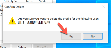 صورة لـ كيفية إنشاء حساب الضيف على Windows 10 | Windows-User-Profiles-Delete-Profile-Confirm-DzTechs