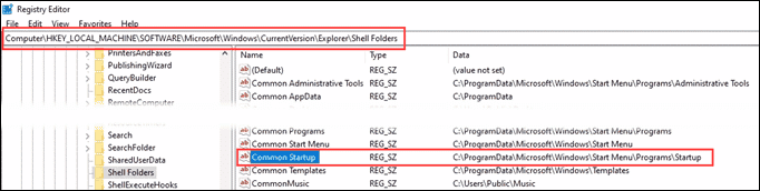 صورة لـ مجلد بدء تشغيل Windows 10 لا يعمل؟ نصائح استكشاف الأخطاء وإصلاحها لتجربتها | system-shell-folder-key-DzTechs