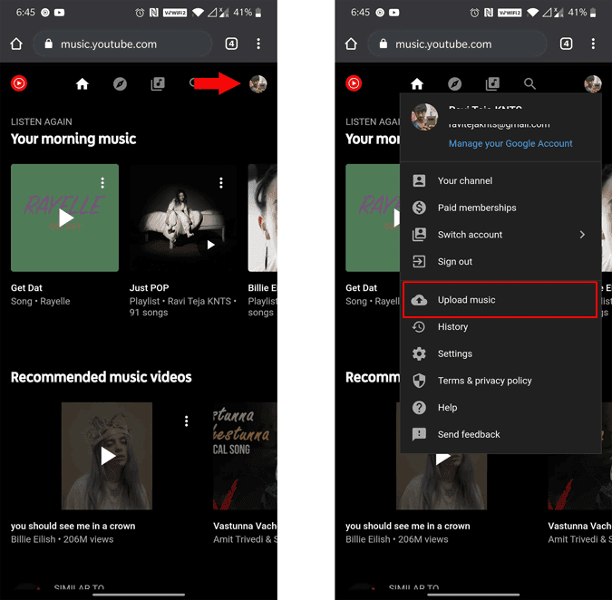 صورة لـ كيفية تحميل الموسيقى إلى YouTube Music من الهاتف المحمول | uploading_music-tD69Iggs-DzTechs