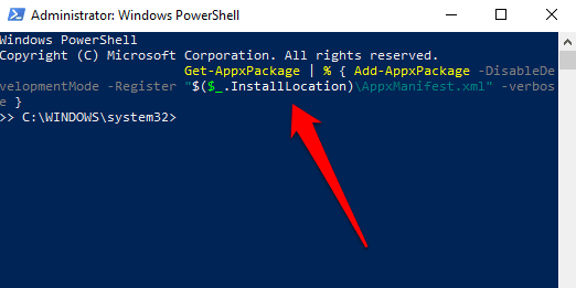 صورة لـ ماذا تفعل إذا لم يفتح مركز الإجراءات في Windows 10 | windows-10-action-center-wont-open-powershell-admin-command-DzTechs