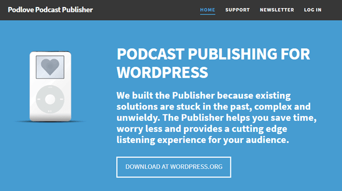 صورة لـ أفضل إضافات البودكاست لـ WordPress | podlove-podcast-publisher