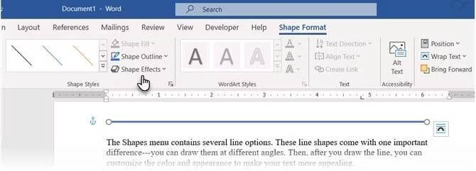 صورة لـ كيفية إدراج خط أفقي أو عمودي في Microsoft Word | 1T6ii_LxYOirHetxvaWONkQ-DzTechs