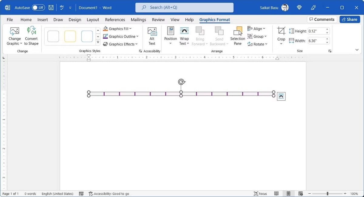 صورة لـ كيفية إدراج خط أفقي أو عمودي في Microsoft Word | 1ZLRkQb4QAKWX3lWp7Mynhg-DzTechs