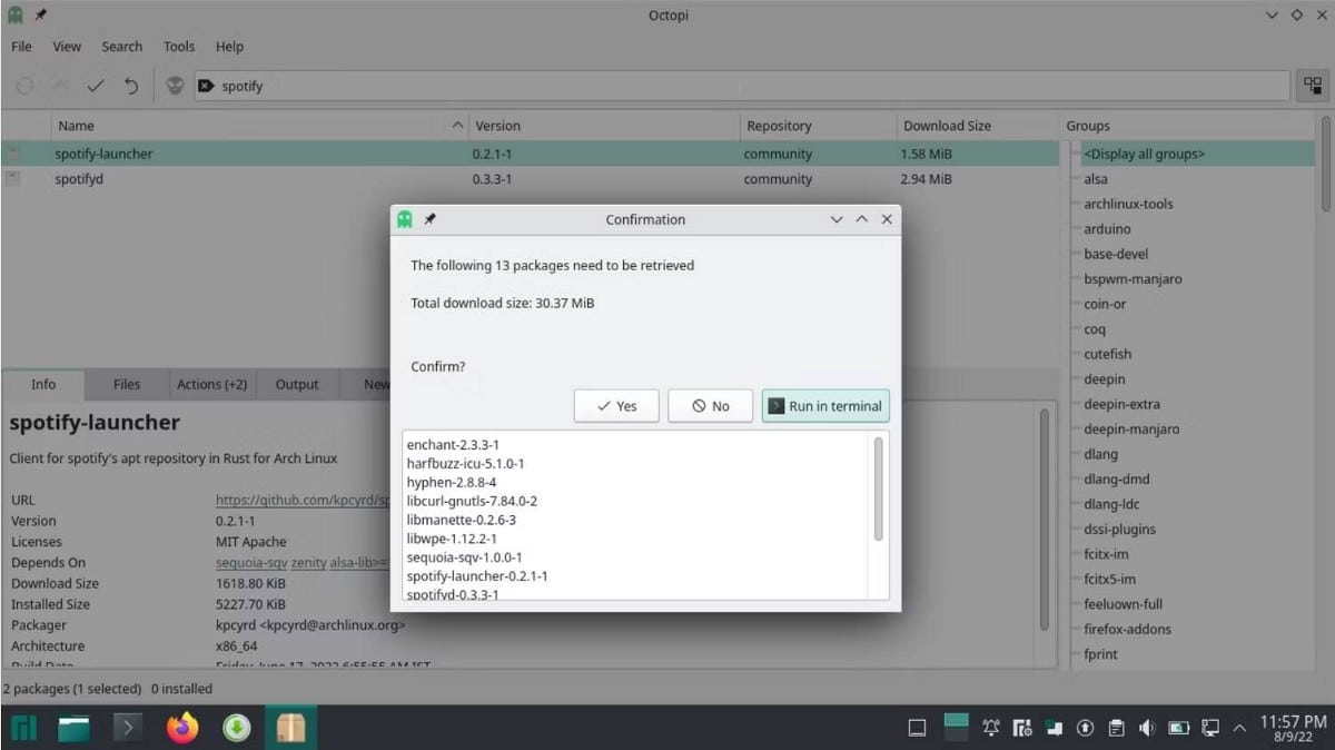 صورة لـ كيفية تثبيت وإزالة التطبيقات في Manjaro Linux | 1An9zCFOxRz_1bVHXsXe5XQ-DzTechs