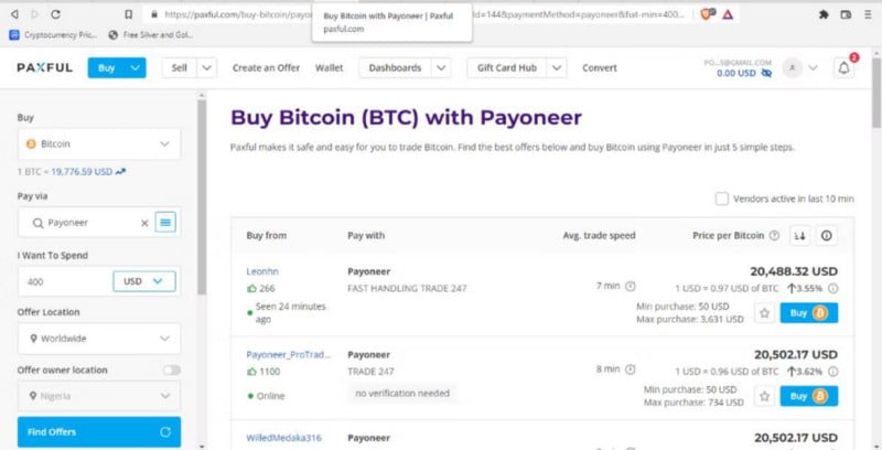 صورة لـ كيفية شراء Bitcoin على Paxful: دليل خطوة بخطوة | 193M82XUYrxjd1IcCo9Bw7Q-DzTechs