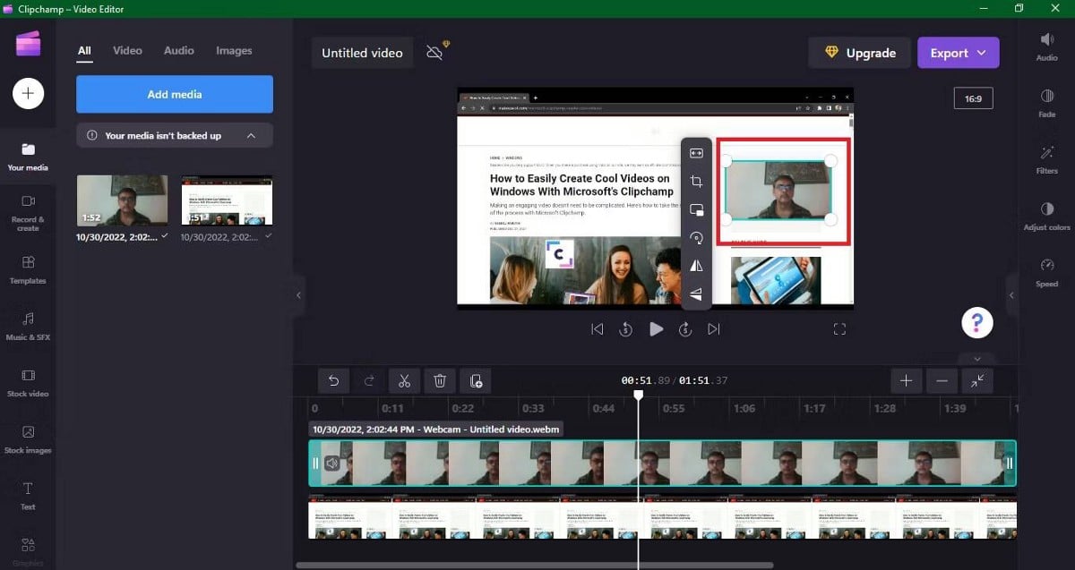 صورة لـ كيفية تسجيل الشاشة والكاميرا بسهولة على Windows مجانًا باستخدام Clipchamp | 13DZhFGebffEmwDxZmEjPcQ-DzTechs