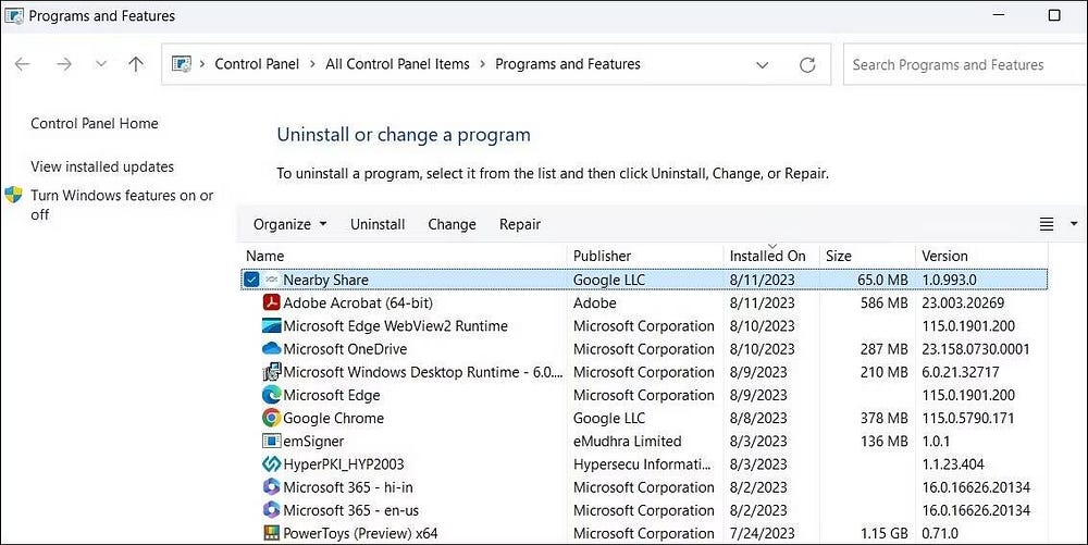 صورة لـ ماذا تفعل إذا كان تطبيق “المشاركة عن قرب” من Google لا يعمل على Windows | 1yNL9SZhco6LYDpXc6gXFmg-DzTechs