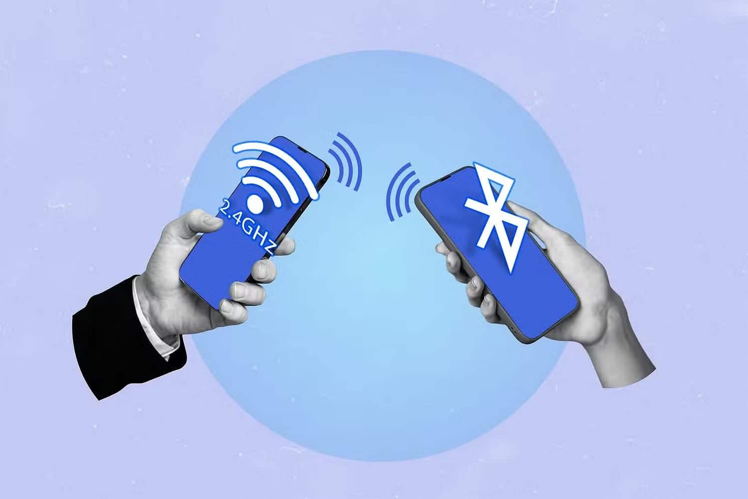 استخدام Bluetooth والأجهزة القريبة