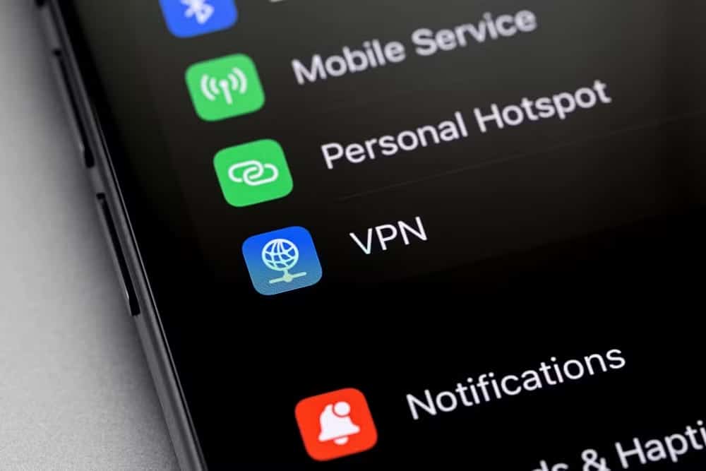 أنت تستخدم VPN